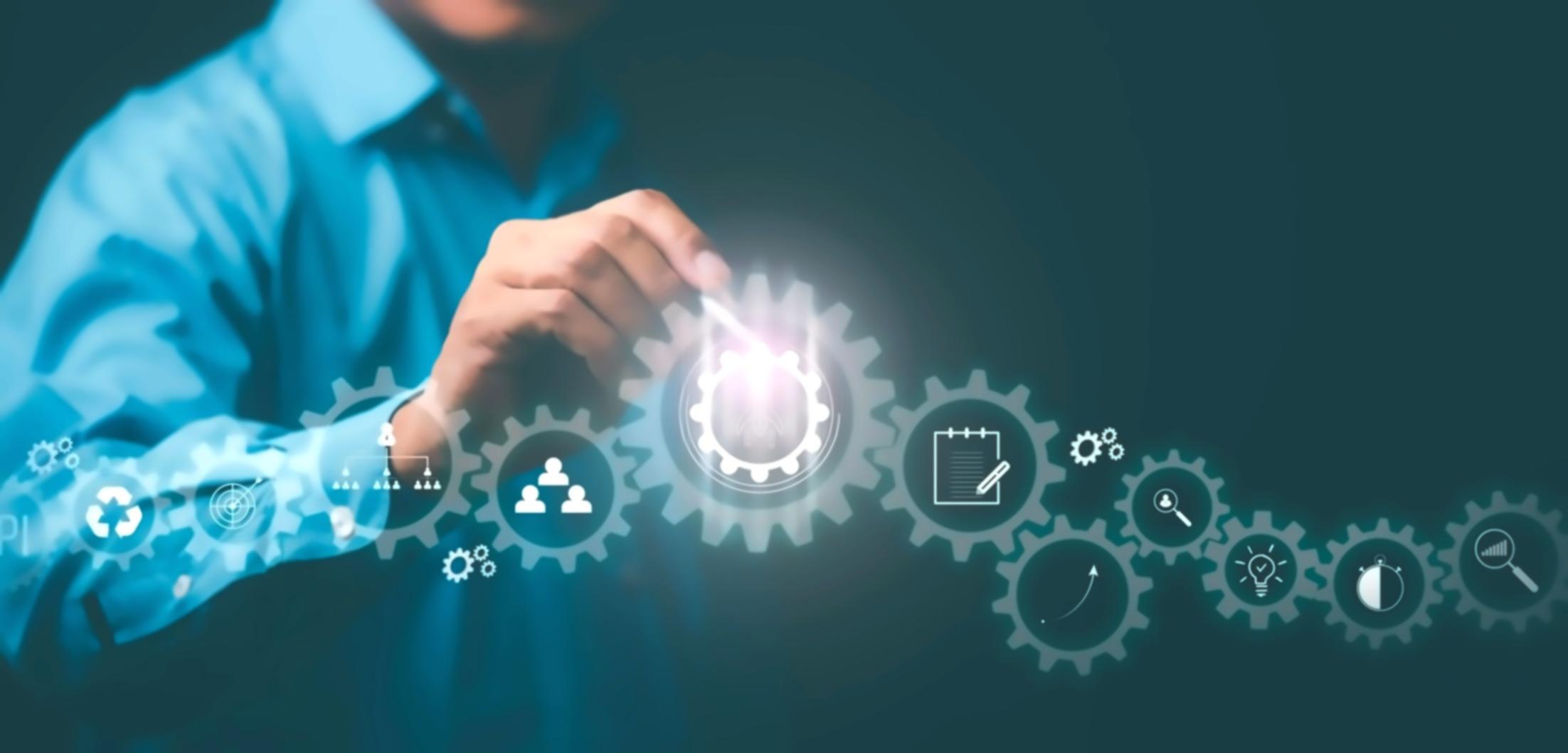 Lernplattform Interface mit Gruppenoptionen